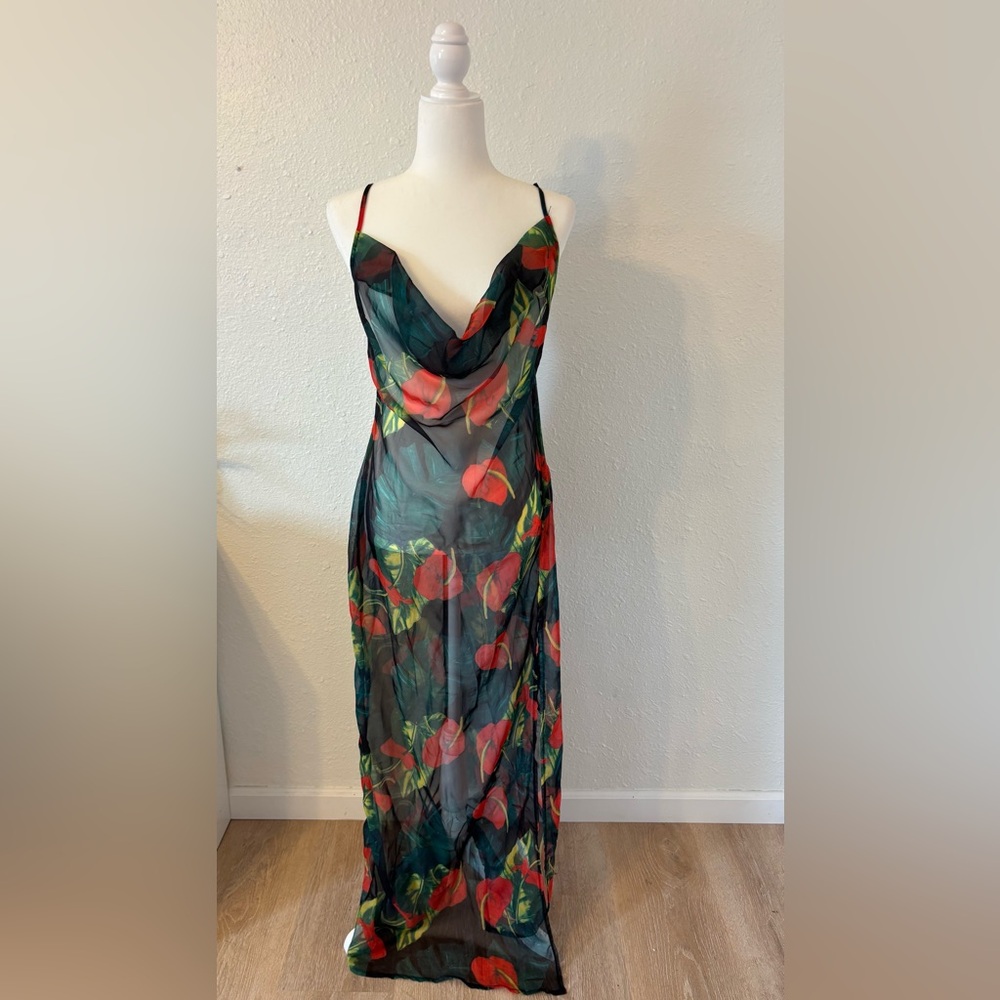 Floral Print Women's Cover-Up/Dress by PLT
